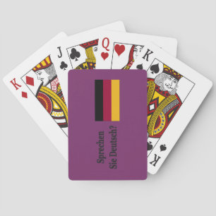 Jeu De Cartes Parlez-vous allemand ? en allemand. FB de drapeau