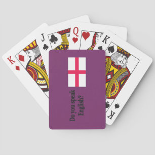 Jeu De Cartes Parlez-vous anglais en anglais.Flag bf