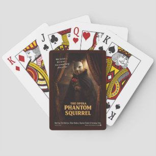 Jeu De Cartes Parodie de l'Opéra Fantôme Écureuil