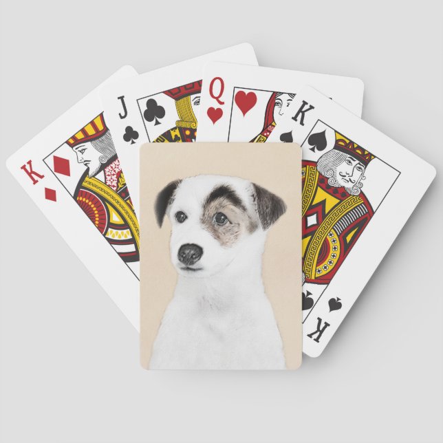 Jeu De Cartes Parson Jack Russell Terrier Peinture - Chien Art (dos)