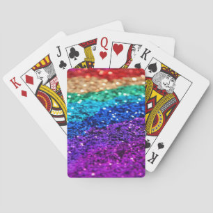 Jeu De Cartes Parties scintillant arc-en-ciel   Fierté