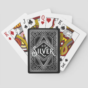 Jeu De Cartes Parties scintillant Art Déco Mariage 25e anniversa