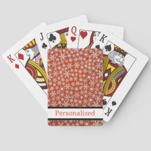 Jeu De Cartes Parties scintillant de flocon de neige personnalis
