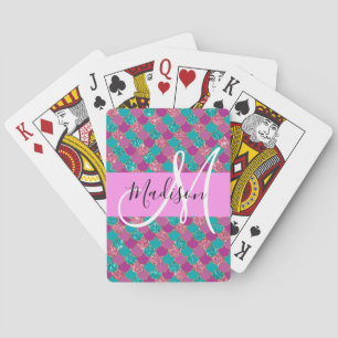 Jeu De Cartes Parties scintillant de sirène violette Turquoise É