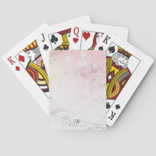 Jeu De Cartes Parties scintillant en marbre Conception personnal