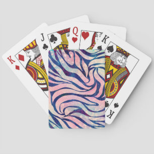 Jeu De Cartes Parties scintillant Holographique glamour Bleu Zèb