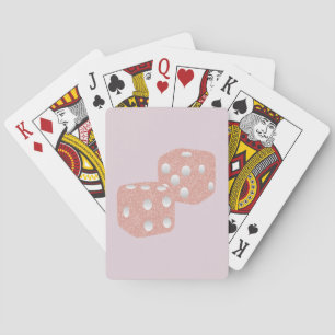 Jeu De Cartes Parties scintillant rose Dice Girl