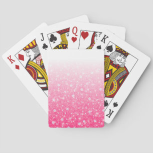 Jeu De Cartes Parties scintillantes roses scintillantes Ombre de