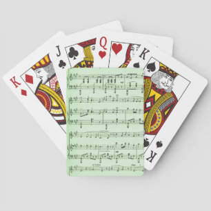 Jeu De Cartes Partition de musique verte