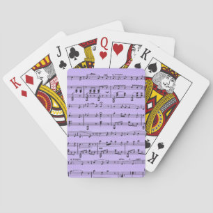 Jeu De Cartes Partition de musique violette