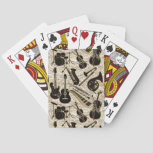 Jeu De Cartes Partition et instruments Black/Gold ID481
