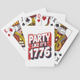 Jeu De Cartes Party Like It's 1776 Drôle Citation