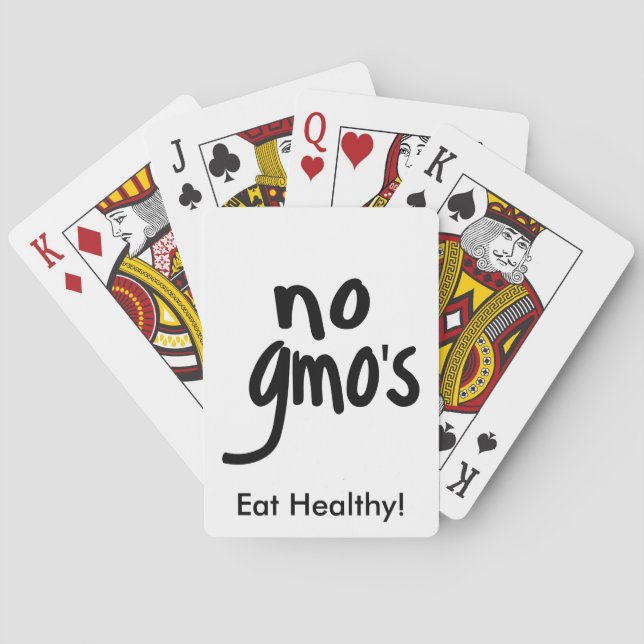 Jeu De Cartes Pas d'OGM pour les aliments sains (dos)