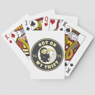 Jeu De Cartes Pas sur mon poste Grim Reaper Citation d'Halloween