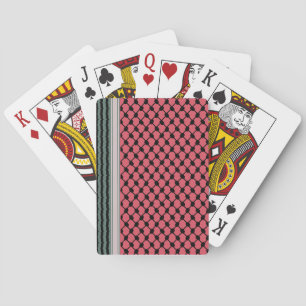 Jeu De Cartes Pastèque palestinienne Hatta Keffiyeh Kufiya Folk