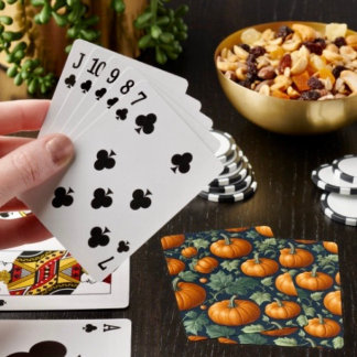 Jeu De Cartes Patch de citrouilles feuillues