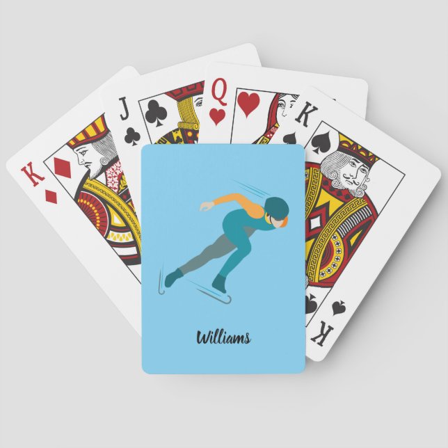 Jeu De Cartes Patinage de vitesse (dos)