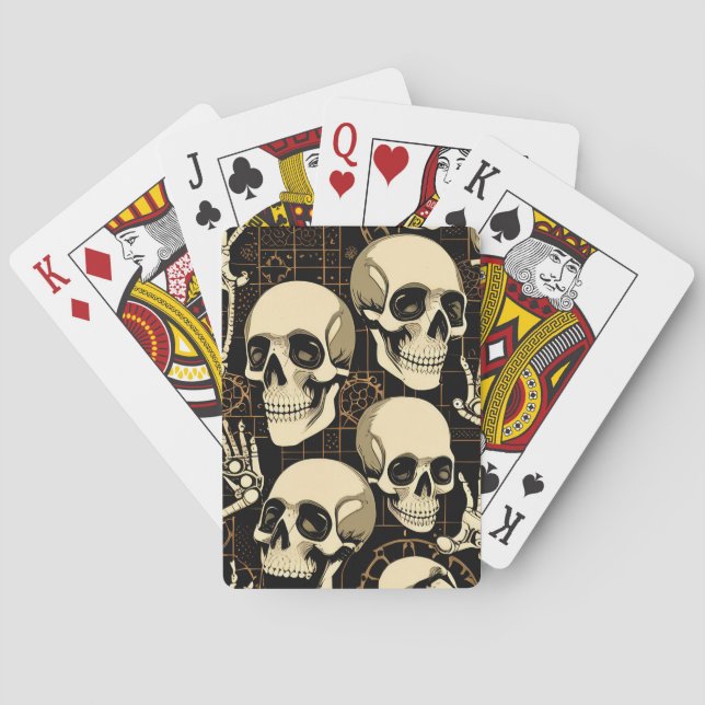 Jeu De Cartes Patinage des os du crâne (dos)