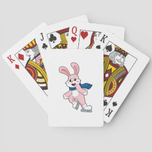 Jeu De Cartes Patinage sur glace sur lapin Patins sur glace