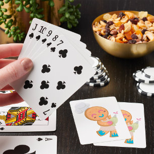 Jeu De Cartes Pâtissier homme en pain d'épices avec poche à doui
