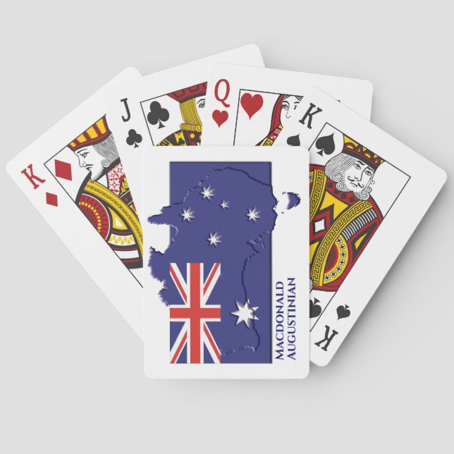 Jeu De Cartes Patriotique AUSTRALIE DRAPEAU CARTE Personnalisée (dos)