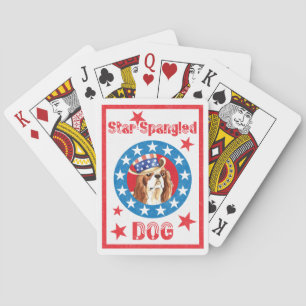 Jeu De Cartes Patriotique Cavalier roi Charles Spaniel