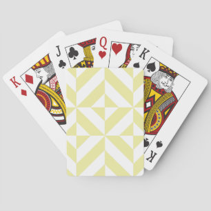 Jeu De Cartes Patters de Pale Yellow