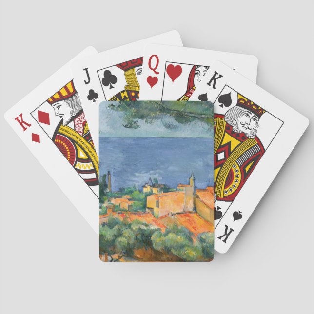 Jeu De Cartes Paul Cezanne - Estaque aux toits rouges (dos)