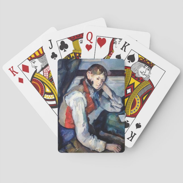 Jeu De Cartes Paul Cezanne - Garçon dans la veste rouge (dos)