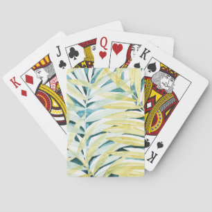 Jeu De Cartes Paumes ensoleillées - feuille de palmier