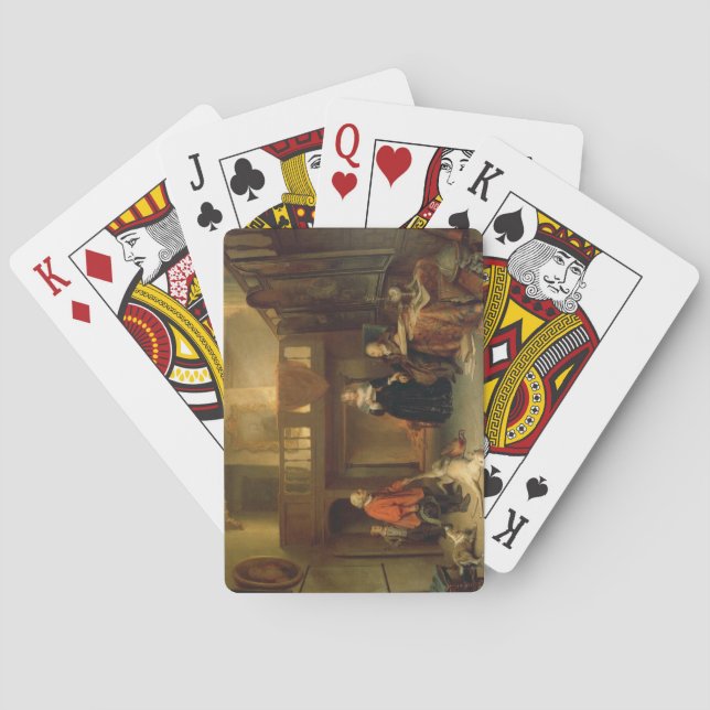 Jeu De Cartes Payer la dîme (huile sur panneau) (dos)