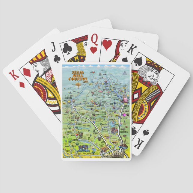 Jeu De Cartes Pays de Texas Hill (dos)