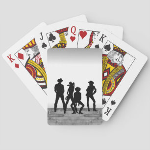 Jeu De Cartes Pays Western Fun Noir et Blanc