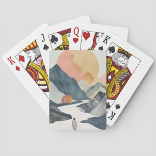 Jeu De Cartes Paysage Abstrait de Boho (2)