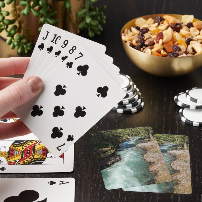 Jeu De Cartes Paysage de la rivière Wild Running (In Situ)