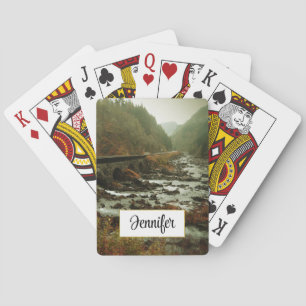 Jeu De Cartes Paysage forestier et fluvial d'automne