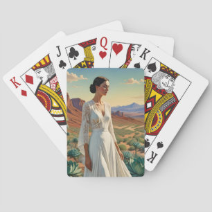 Jeu De Cartes Paysage magnifique avec un art spirituel féminin