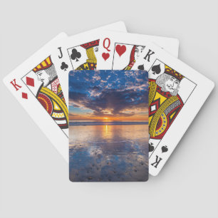 Jeu De Cartes Paysage marin spectaculaire, coucher de soleil, CA