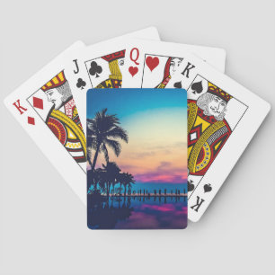 Jeu De Cartes Paysage Naturel Piscine Palmiers-25925