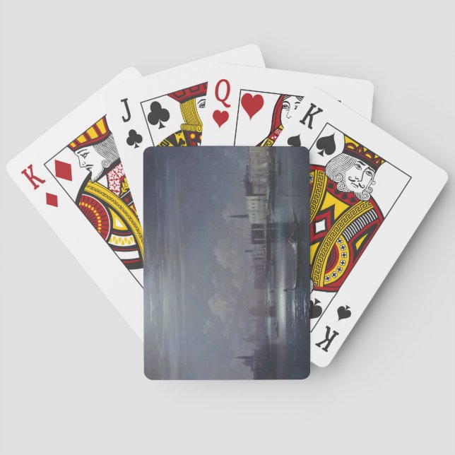 Jeu De Cartes Paysage nocturne à Venise (ville italienne) (dos)