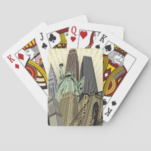 Jeu De Cartes Paysage urbain stylisé superbe NYC