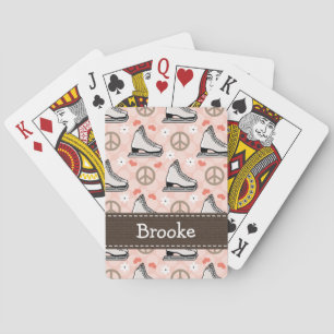 Jeu De Cartes Peace Love Patinage sur glace