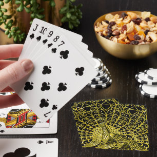 Jeu De Cartes Peacock Gold Art Nouveau