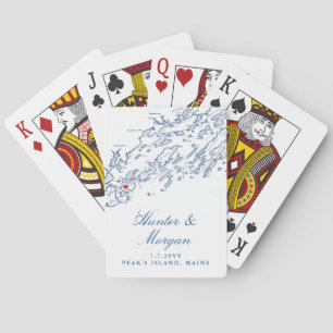 Jeu De Cartes Peak's Island Maine Destination Wedding Favor
