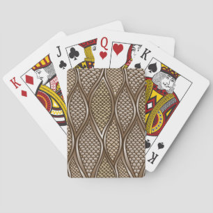 Jeu De Cartes Peau de serpent stylisée