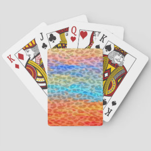 Jeu De Cartes Peau Empreinte de léopard rétro 2