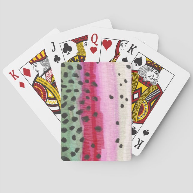 Jeu De Cartes Pêche à la truite arc-en-ciel (dos)