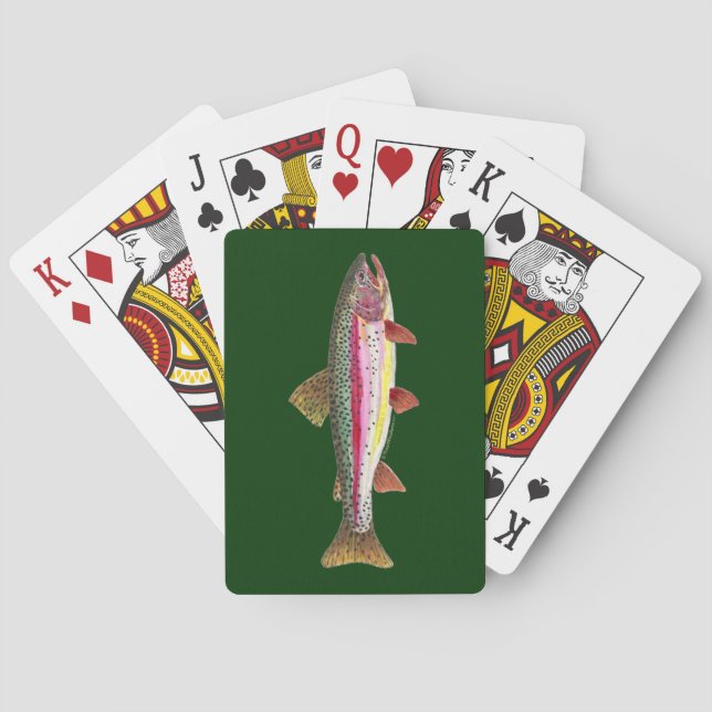 Jeu De Cartes Pêche à la truite arc-en-ciel (dos)