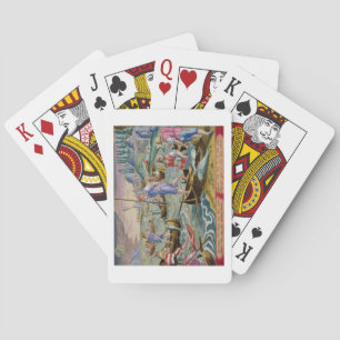 Jeu De Cartes Pêche avec des filets et des tridents dans la baie