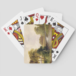 Jeu De Cartes Pêche : Jouer un poisson (huile sur toile)